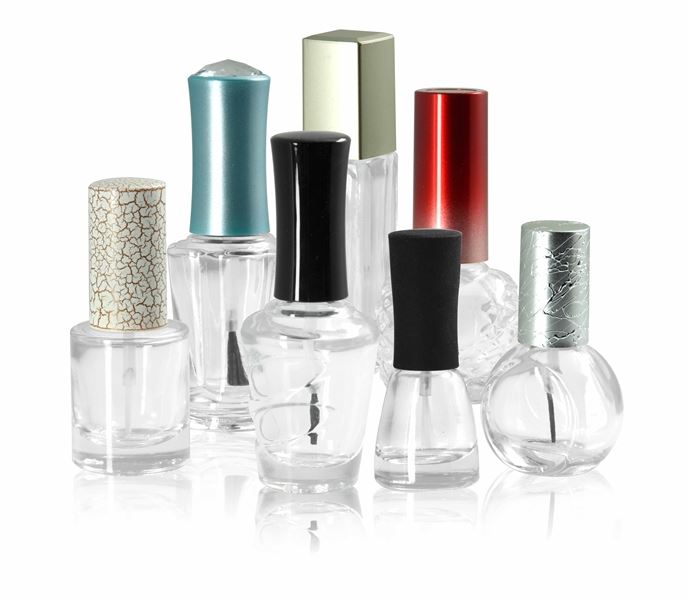 Glass packaging for nail polish